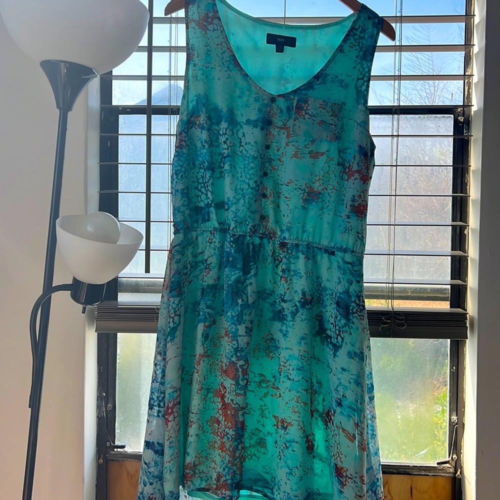 Flowy Blue High-Low Dress 👗 🦋🥏🔵